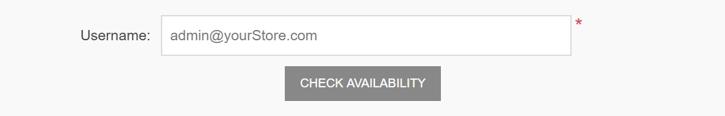 Check availability button